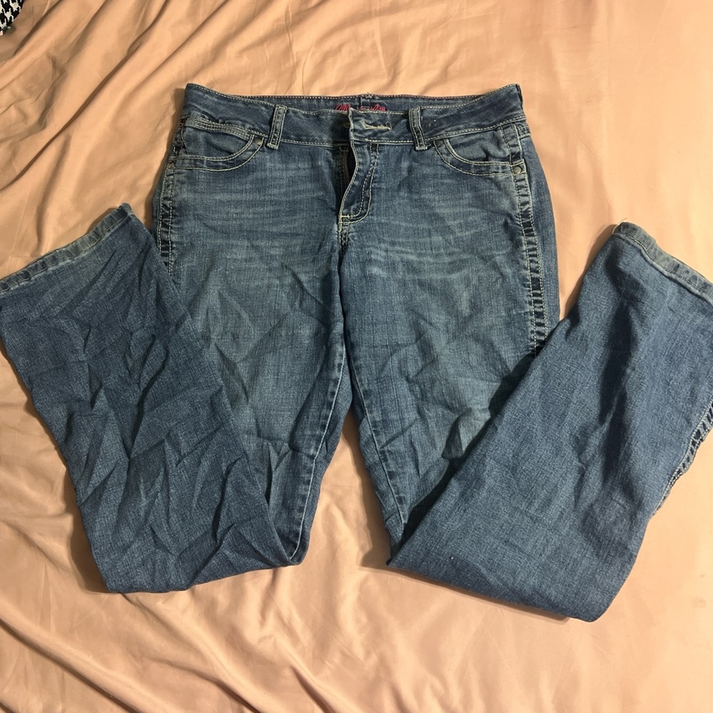 Wrangler Low Rise Blue Denim Jeans